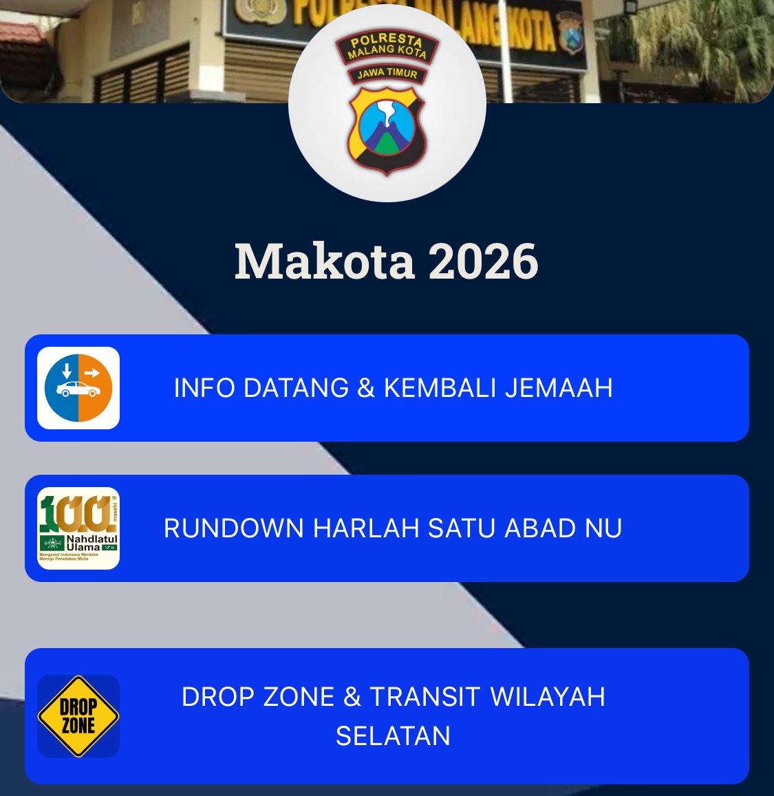 Polresta Malang Kota Luncurkan Mikrosite Resmi Mujahadah Kubro 1 Abad NU