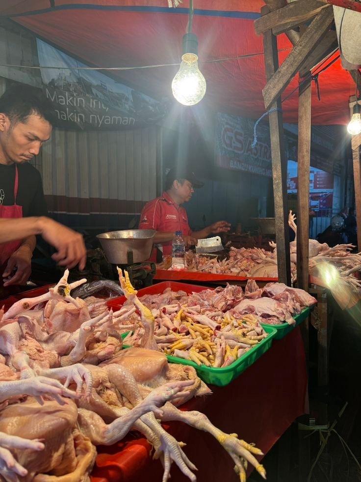 Pantauan Pasar: Harga Daging Ayam di Sukun–Gadang Kota Malang Tembus Rp42 Ribu