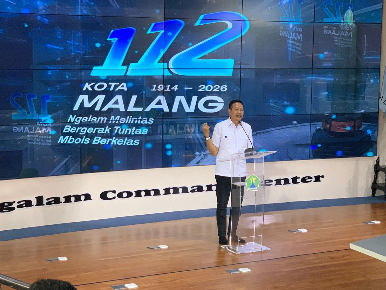 Wali Kota Wahyu Hidayat Resmikan Logo HUT ke-112 Kota Malang, Simbol Ngalam Mbois Berkelas