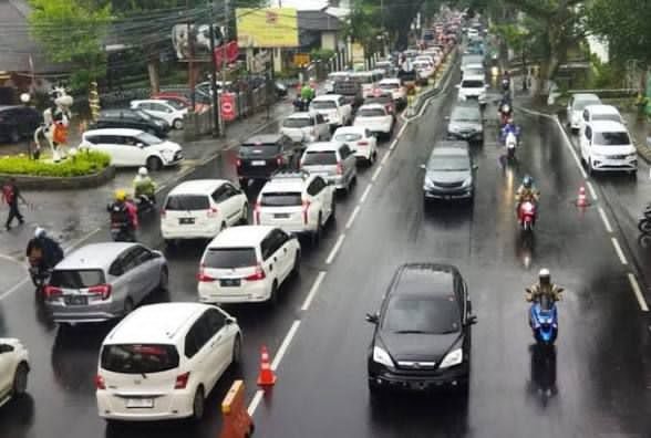 H+4 Lebaran, Lalin Kota Batu Padat, Polisi Pastikan Tetap Lancar