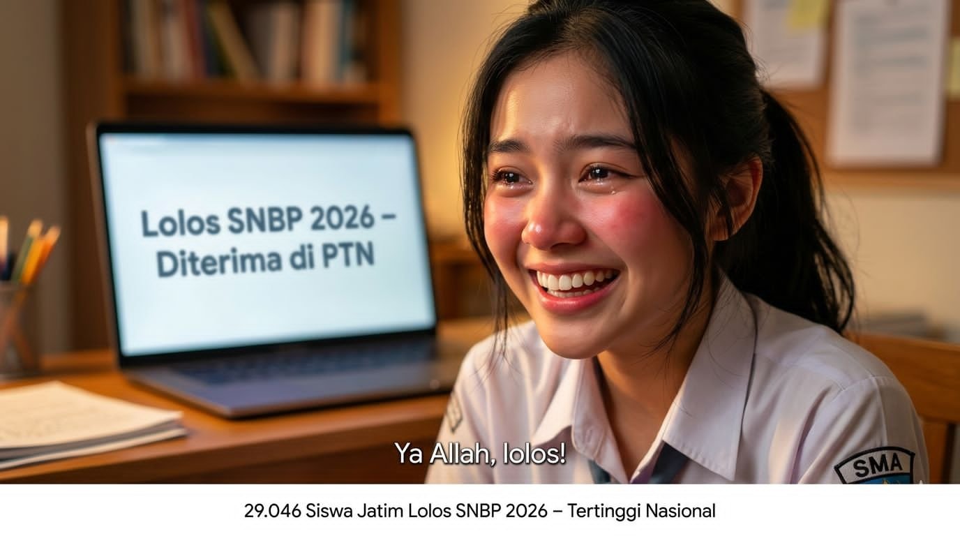 29ribu Siswa Jatim Lolos SNBP 2026, Tertinggi Nasional Selama 7 Tahun Berturut-turut