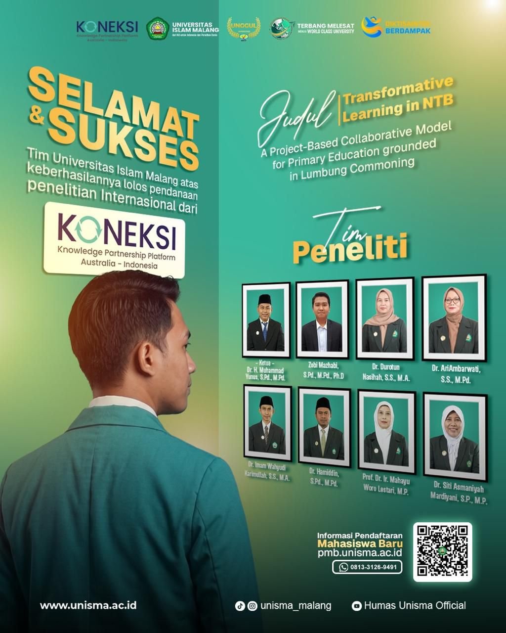 UNISMA Kantongi Hibah Internasional KONEKSI, Kembangkan Model Pendidikan Inklusif di Lombok Utara