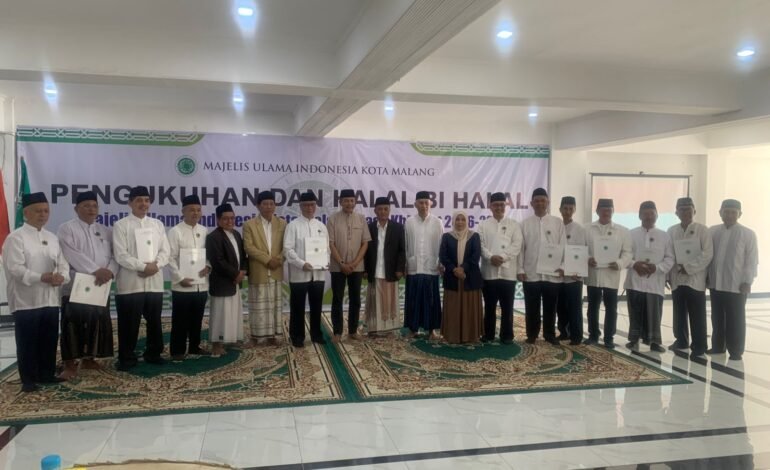 MUI Kota Malang Resmi Dikukuhkan, Wali Kota Soroti Peran Strategis Ulama Jaga Kondusivitas