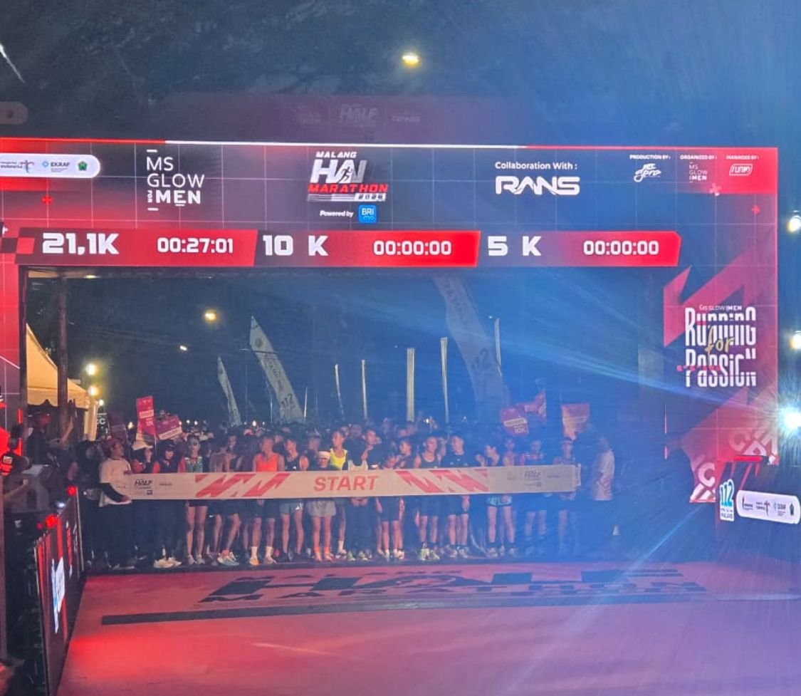 5500 Pelari Serbu Kota Malang, Half Marathon Nasional Siap Jadi Agenda Tahunan