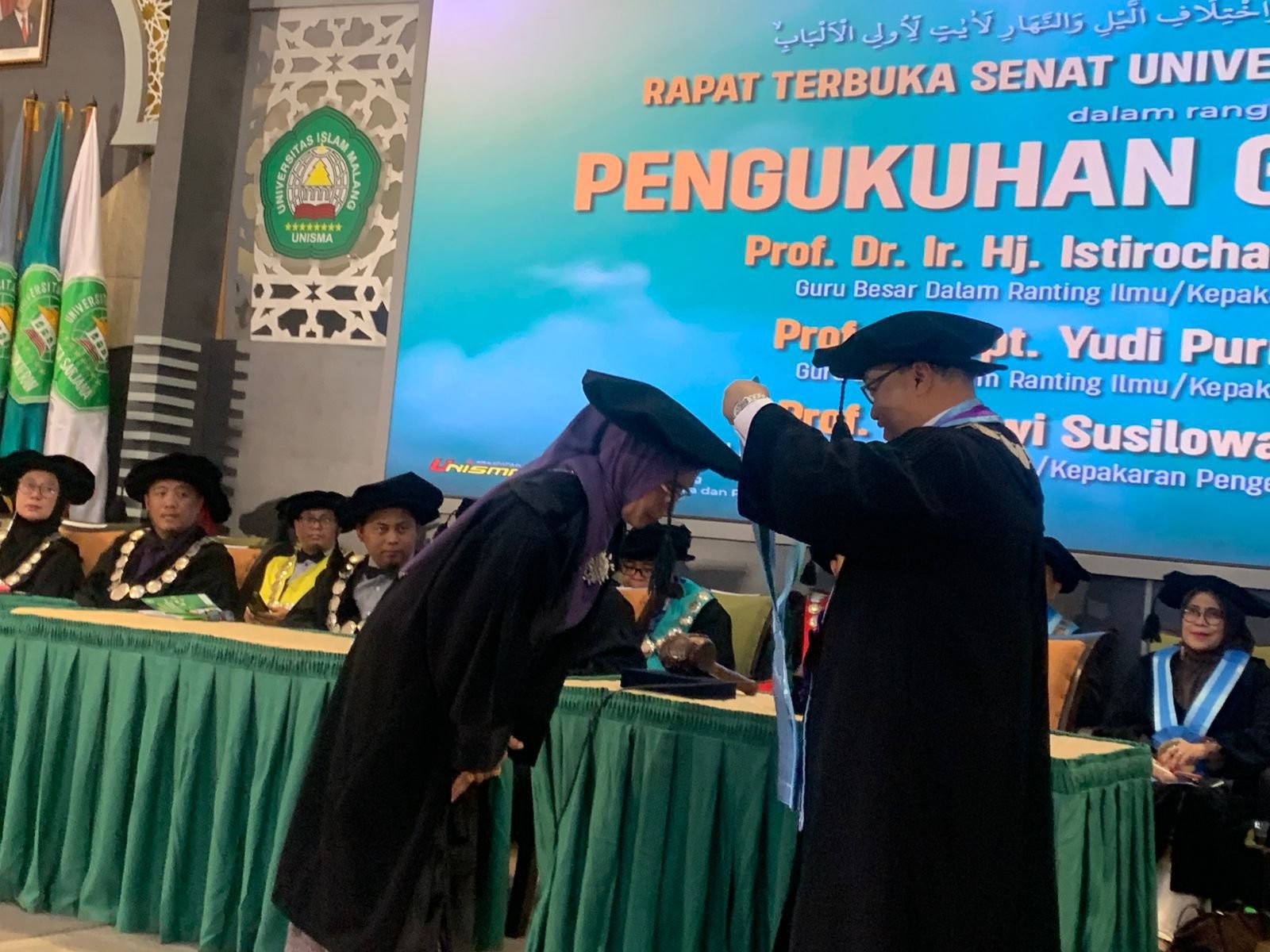 UNISMA Kukuhkan Tiga Guru Besar Baru, Total Profesor Kini Capai 27 Orang