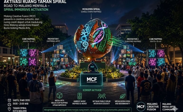 Road to Malang Menyala Aktivasi Taman Kota, MCF Lahirkan Komunitas Media Arts Baru