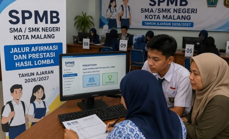 Jalur Afirmasi dan Prestasi SPMB SMA/SMK di Kota Malang Diserbu Pendaftar, Persaingan Makin Ketat