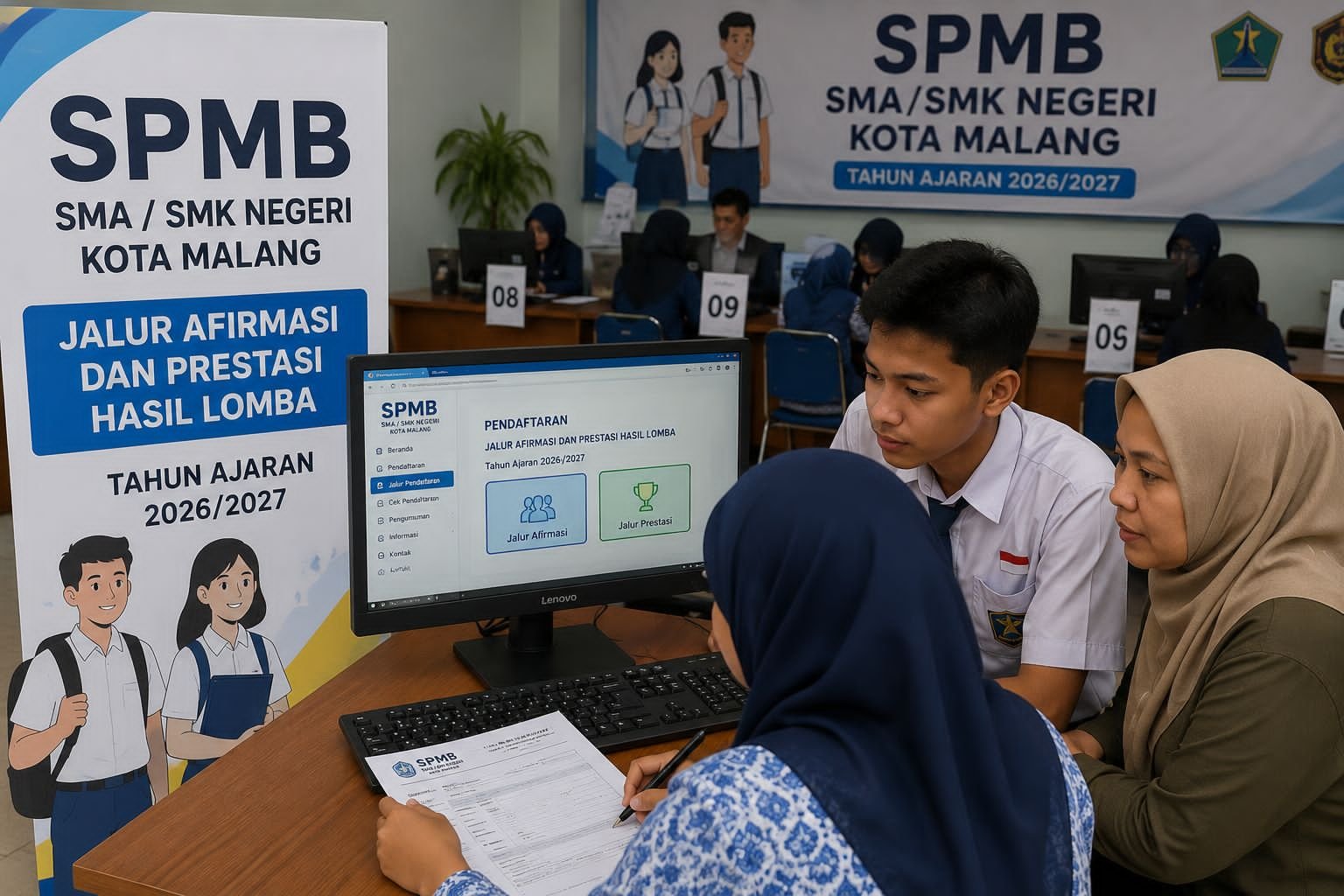 Jalur Afirmasi dan Prestasi SPMB SMA/SMK di Kota Malang Diserbu Pendaftar, Persaingan Makin Ketat