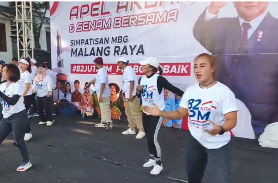 Aksi Tandingan MBG Digelar di Malang, Simpatisan Tegaskan Program Makan Bergizi Gratis Harus Dilanjutkan
