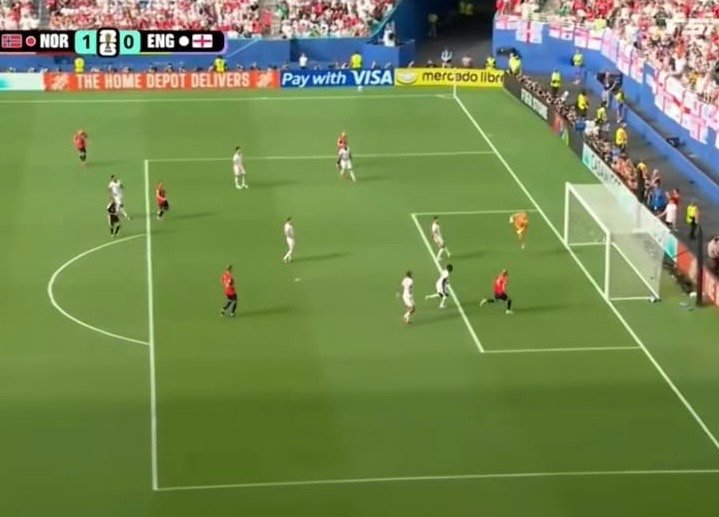 Babak Pertama Inggris vs Norwegia Berakhir Imbang 1-1, Bellingham Balas Gol di Perempat Final Piala Dunia 2026