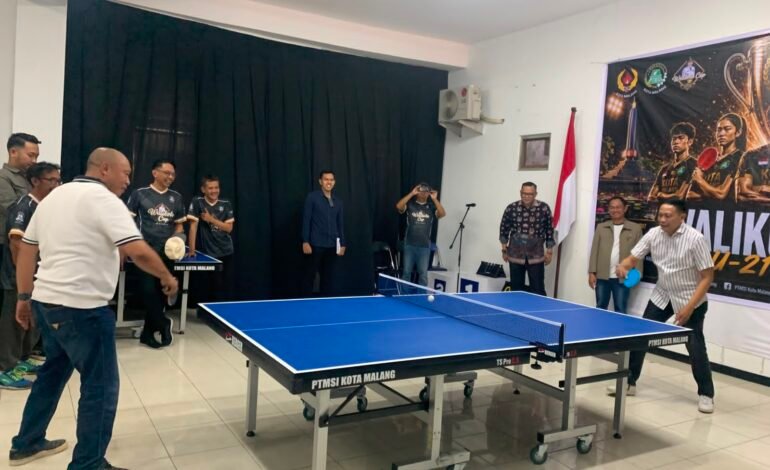 Turnamen Piala Wali Kota Malang Jadi Ajang Seleksi Atlet Tenis Meja untuk Porprov Jatim 2027