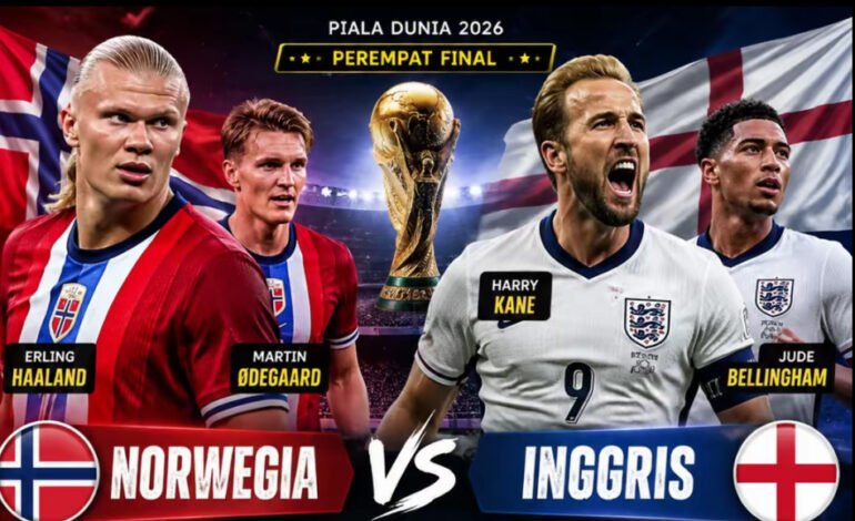 Haaland Mengancam! Inggris Waspadai Kejutan Norwegia di Perempat Final Piala Dunia 2026