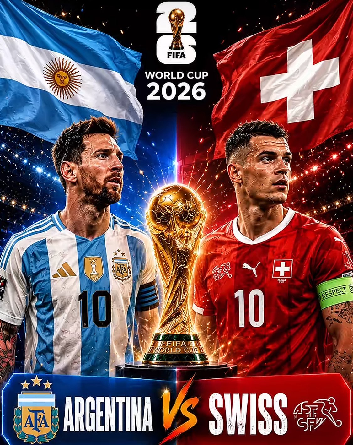 Argentina Wajib Waspada! Swiss Siap Hentikan Langkah Juara Bertahan di Perempat Final Piala Dunia 2026