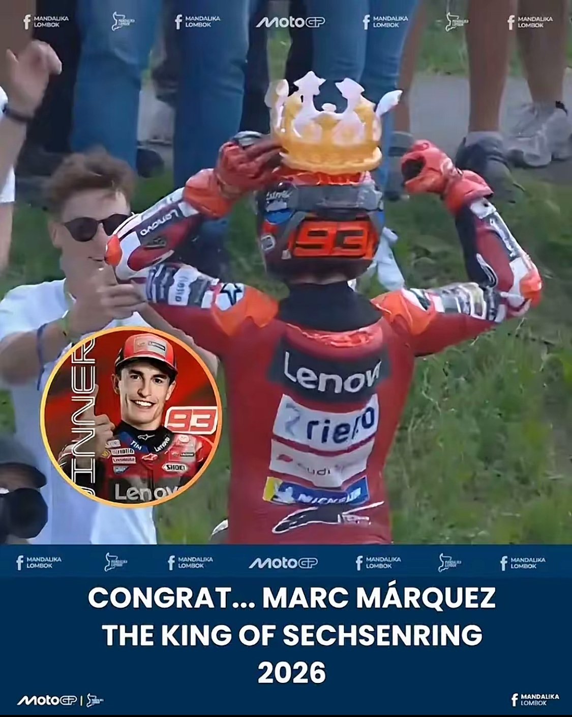Raja Sachsenring! Marc Márquez Sabet Kemenangan ke-10 di MotoGP Jerman 2026