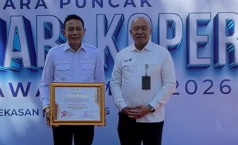 Wali Kota Malang Raih Penghargaan Pembina Koperasi Andalan Jatim 2026, Dorong Transformasi Koperasi Hadapi Ekonomi Digital