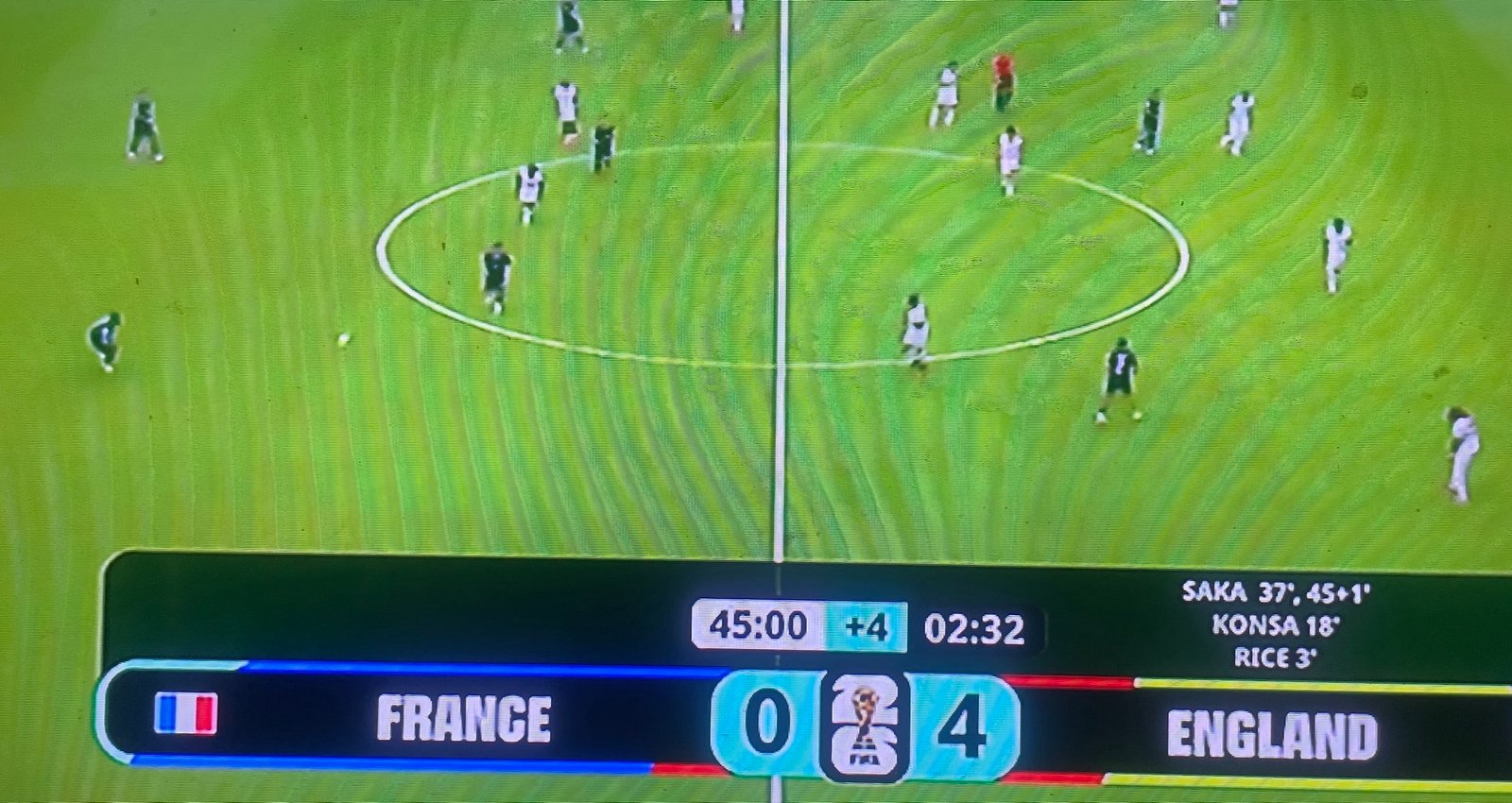 Pesta Gol! Bukayo Saka Borong Dua Gol, Inggris Hancurkan Prancis 4-0 di Babak Pertama