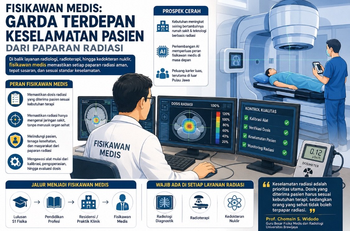 Krisis Fisikawan Medis Mengintai, Guru Besar UB Ingatkan Risiko Keselamatan Pasien di Rumah Sakit