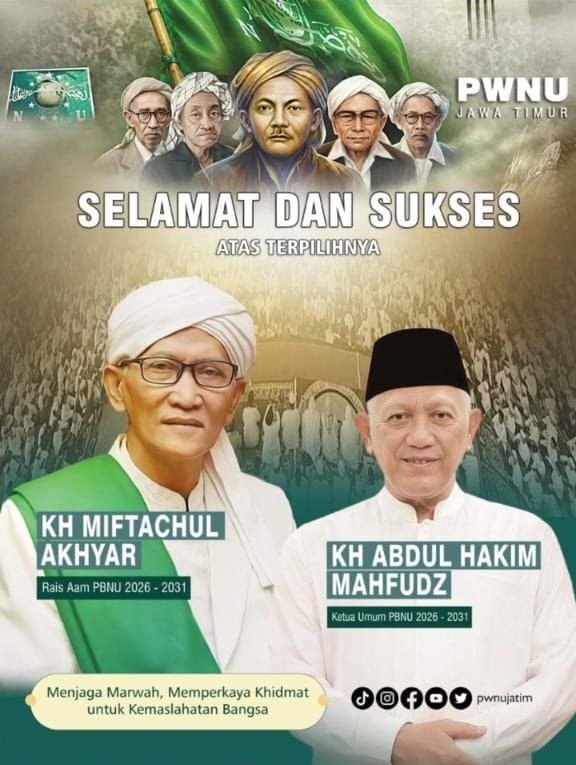 Gus Kikin Resmi Terpilih Jadi Ketua Umum PBNU 2026–2031