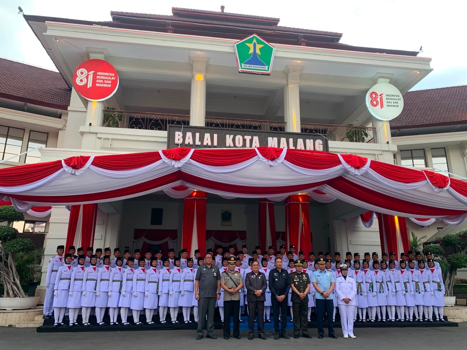 Jelang Pengibaran Merah Putih 17 Agustus, Paskibraka Kota Malang Diperkuat Mental dan Wawasan Kebangsaan