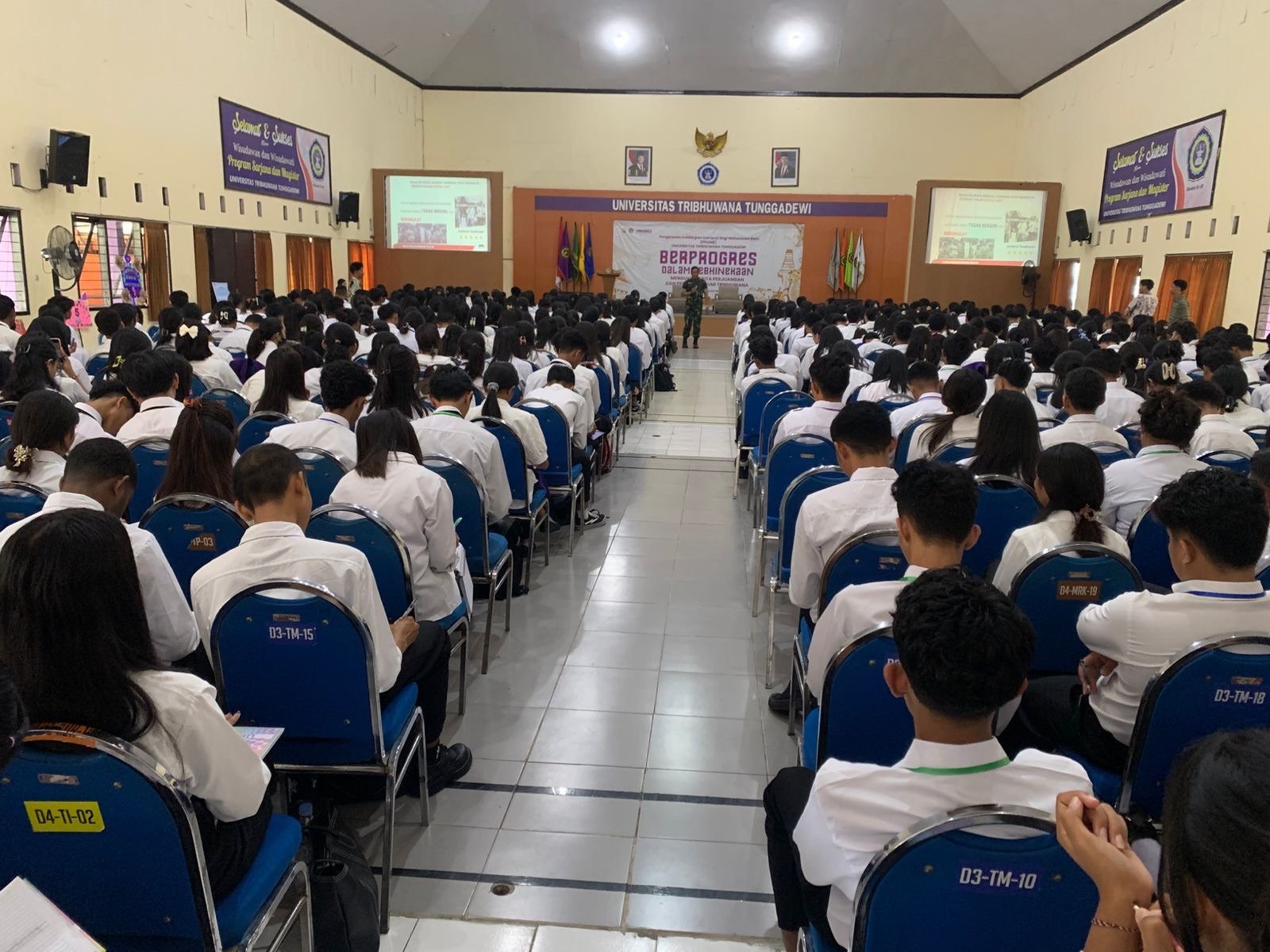 PKKMB UNITRI Diikuti 693 Mahasiswa, Rektor Tekankan Kebhinekaan dan Toleransi