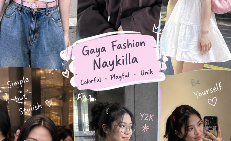 Gaya Fashion Ala Naykilla, Colorful dan Playful, Tren Inspirasi OOTD Kekinian