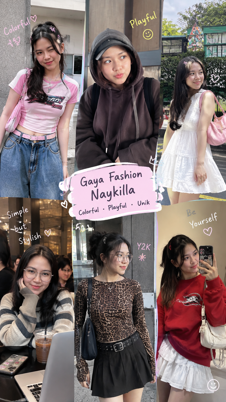 Gaya Fashion Ala Naykilla, Colorful dan Playful, Tren Inspirasi OOTD Kekinian