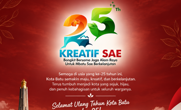 Pesta Rakyat HUT ke-25 Kota Batu Dimeriahkan Ndarboy Genk dan Denny Caknan