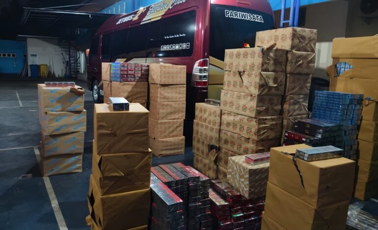 Bea Cukai Malang Sita 1 Juta Lebih Batang Rokok Ilegal, Nilai Barang 2Miliar