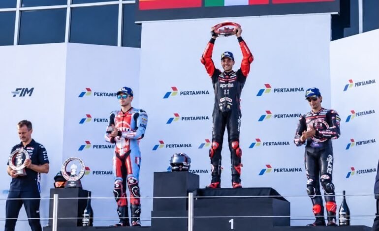 Aprilia Borong Empat Besar MotoGP Mandalika 2026, Penonton Pecahkan Rekor