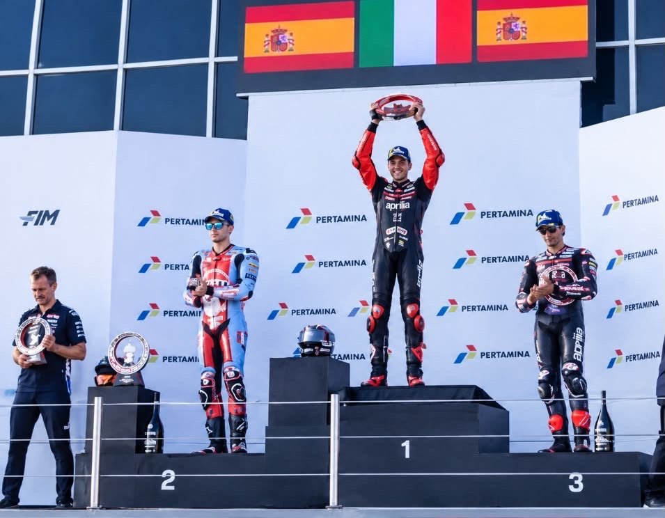 Aprilia Borong Empat Besar MotoGP Mandalika 2026, Penonton Pecahkan Rekor